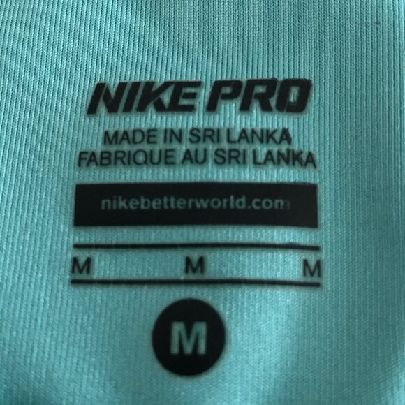 Nike Pro Activewear Floral Racer Back Top Green Yellow Pink Sz M - no fabric tag - Picture 6 of 8